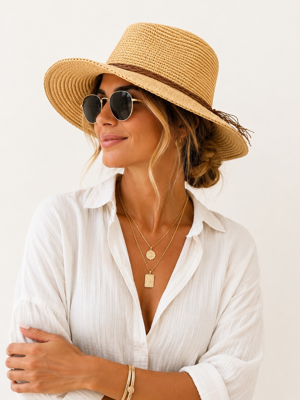 Mar Y Sol Handwoven Raffia Summer Hat ☀️👒